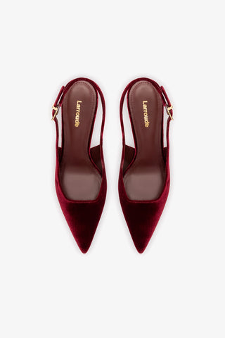 Kaitlan Pump In Wine Velvet