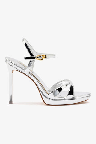 Angelina Sandal In Silver Specchio