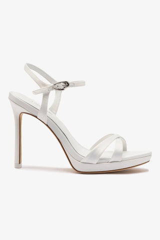 Angelina Sandal In White Satin