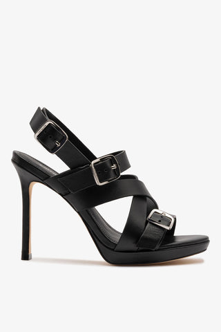 Patti Sandal In Black Leather