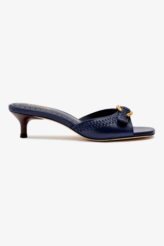 Verona Mule In Navy Leather