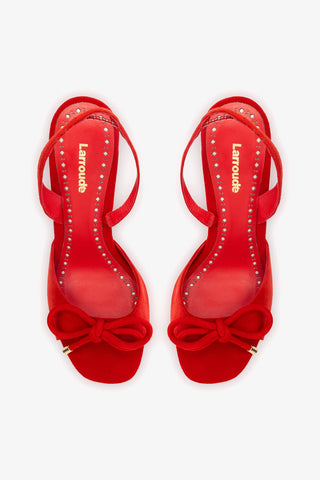 Lady Sandal In Scarlet Suede