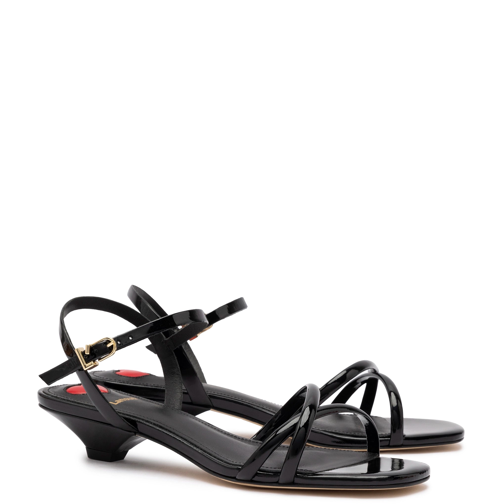 Sandalia Charlotte en charol negro