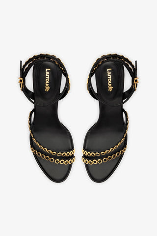 Milanina Mini Sandal In Black Leather