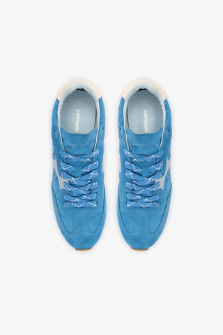 Stella New Sneaker Azure Suede Sneaker Larroudé