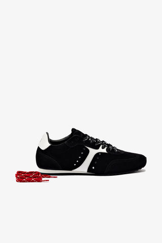 Stella Sneaker In Black Suede