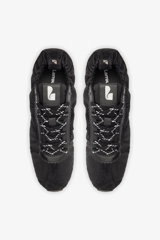 Stella Lite Sneaker In Black Nylon and Suede Womens - Shoes - Sneakers Larroudé