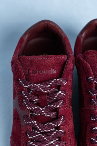 Stella Sneaker In Burgundy Suede