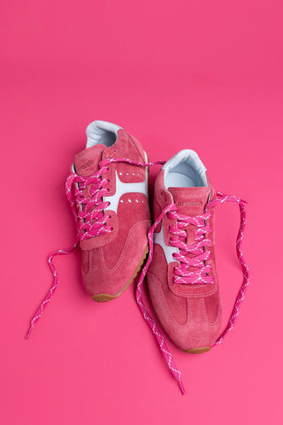 Stella Sneaker In Lampone Suede
