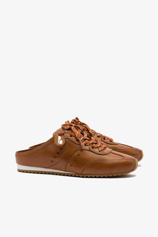 Stella Mule In Caramel Leather