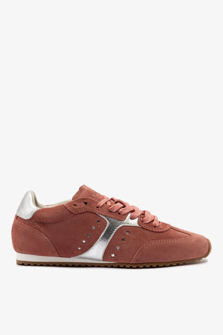 Stella Sneaker Dusty Rose Suede Sneaker Larroudé