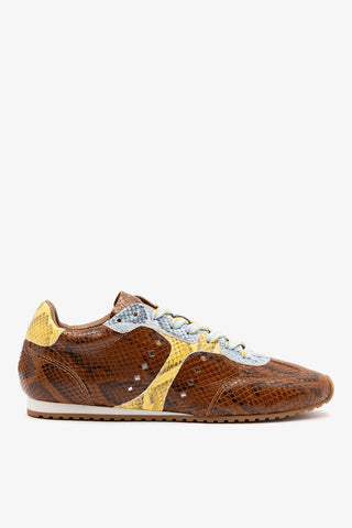 Stella Sneaker Oud Python Leather Sneaker Larroudé