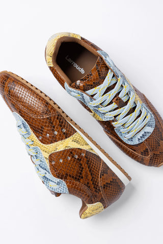 Stella Sneaker Oud Python Leather Sneaker Larroudé