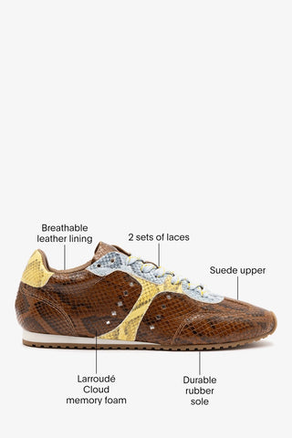 Stella Sneaker Oud Python Leather