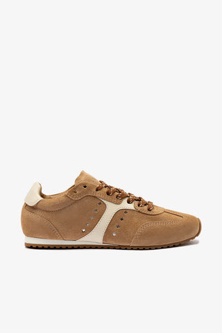 Stella Sneaker In Peanut Suede