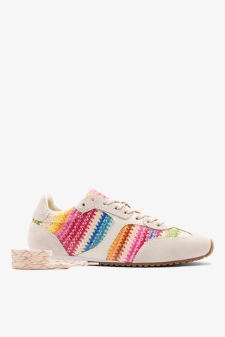 Stella Sneaker Rainbow Raffia Sneaker Larroudé
