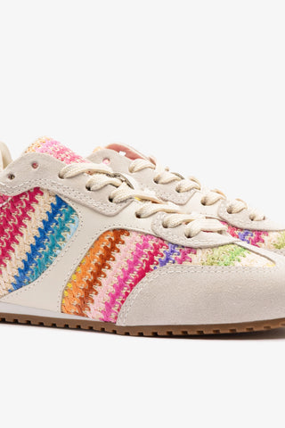 Stella Sneaker Rainbow Raffia Sneaker Larroudé