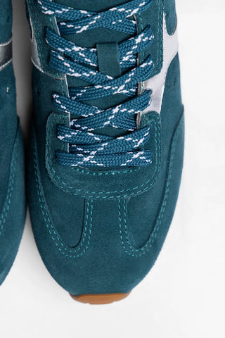 Stella Sneaker Teal Suede