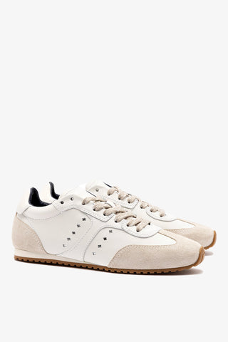 Stella Sneaker In White Leather Sneaker Larroudé