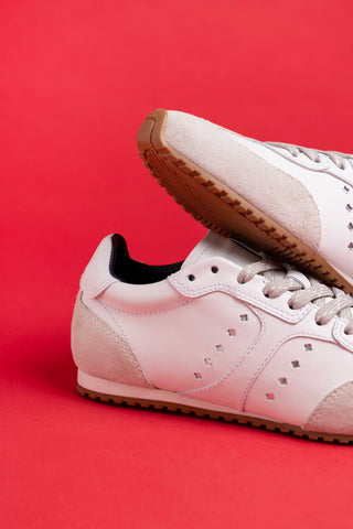 Stella Sneaker In White Leather Sneaker Larroudé