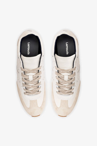 Stella Sneaker In White Leather Sneaker Larroudé