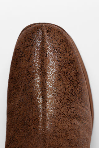 Dani Shearling Flatform Boot Cocoa Leather Boot Larroudé