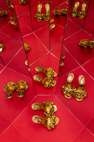 Morgan Sandal In Gold Specchio