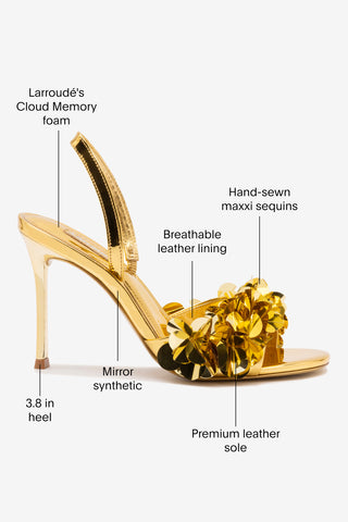 Morgan Sandal In Gold Specchio
