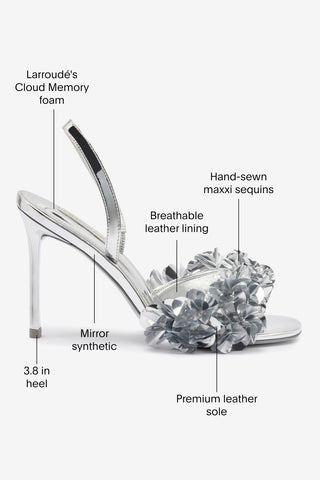 Morgan Sandal In Silver Specchio