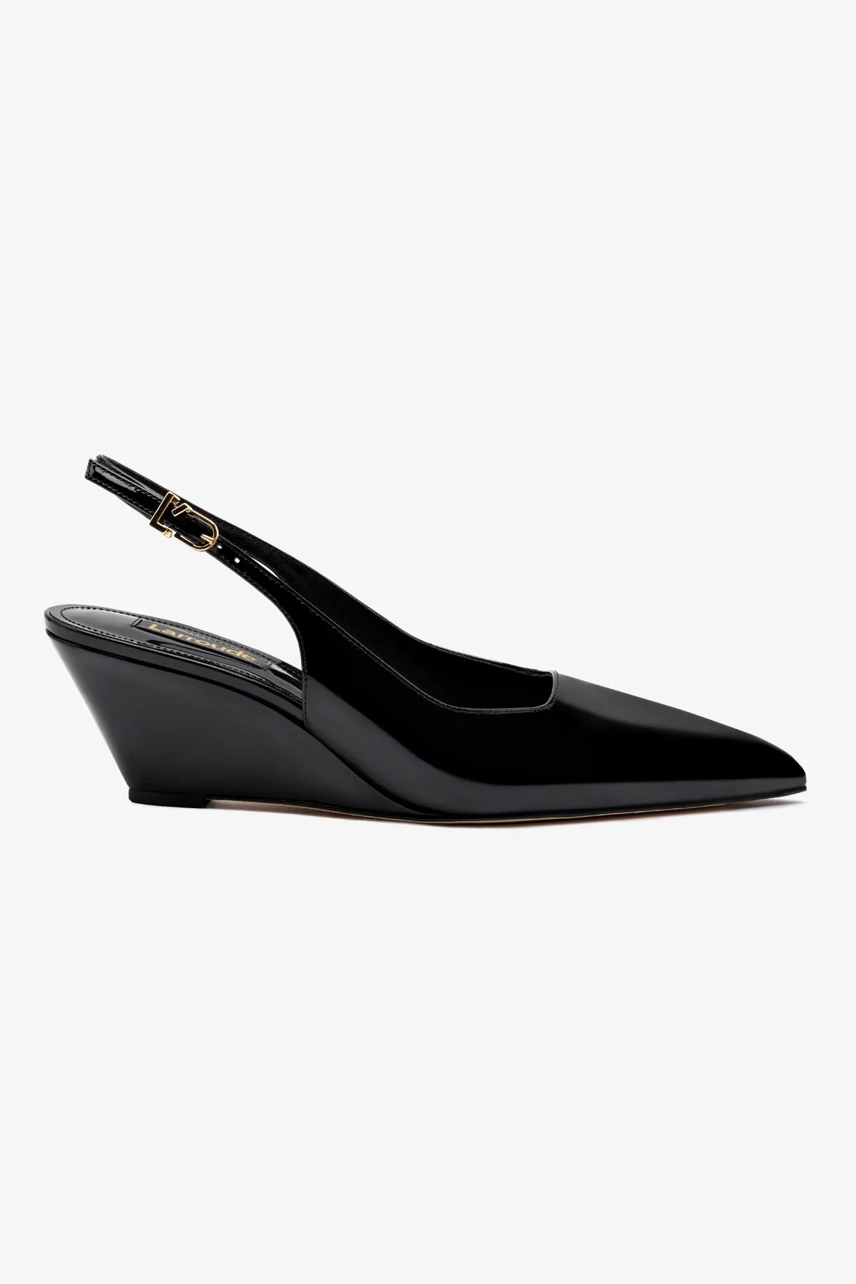 Loulou Pump In Black Patent Leather - Pumps - Larroudé Loulou Pump In Black Patent Leather - Pumps - Larroudé