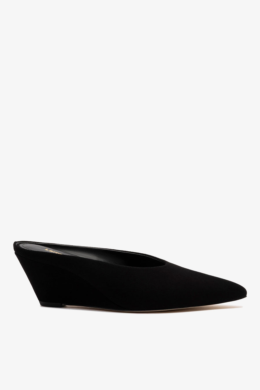 Loulou Mule Black Suede Mule Larroudé