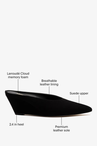 Loulou Mule Black Suede