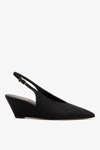 Loulou Pump Black Arianna Fabric Pump Larroudé