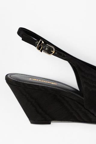 Loulou Pump Black Arianna Fabric Pump Larroudé
