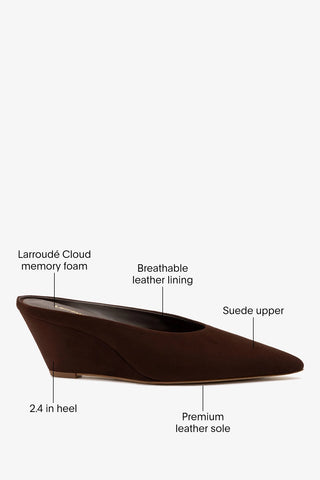 Loulou Mule Brown Suede