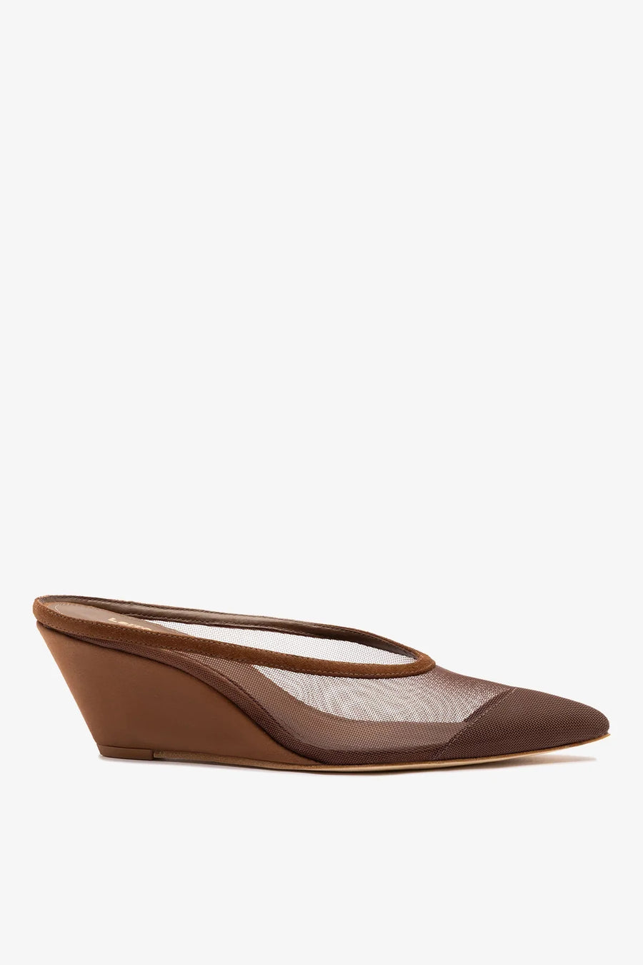 Loulou Mesh Mule Burnt Umber Mule Larroudé