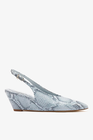 Loulou Pump Maya Python Leather Pump Larroudé