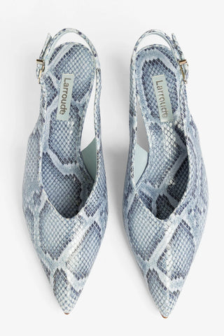 Loulou Pump Maya Python Leather Pump Larroudé