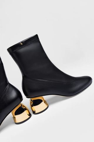 Dew Drop Boot Black Stretch Boot Larroudé