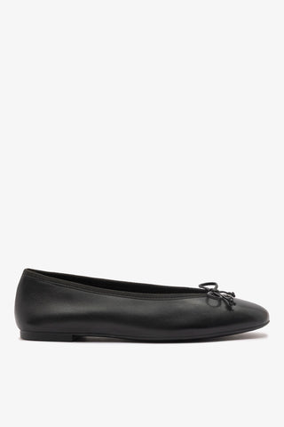 Pavlova Ballet Flat In Black Leather Ballet Larroudé