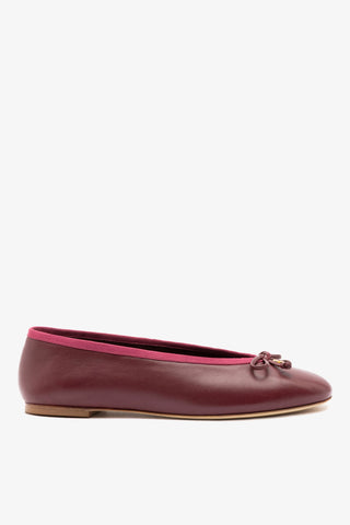 Pavlova Ballet Flat In Burgundy Leather