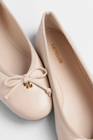 Pavlova Ballet Flat Puff Cream Leather