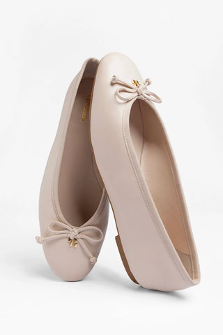 Pavlova Ballet Flat Puff Cream Leather