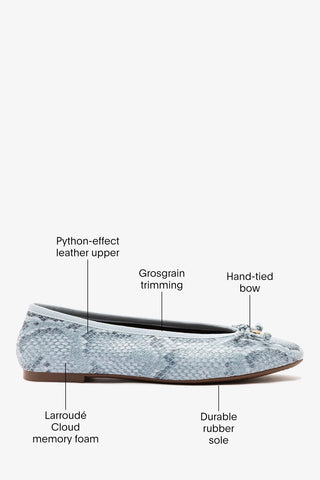 Pavlova Ballet Flat Maya Python Leather