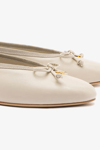 Pavlova Ballet Flat In Mushroom Grey Leather