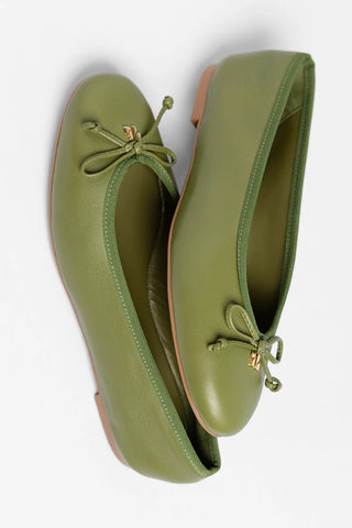 Pavlova Ballet Flat Seaweed Leather