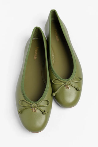 Pavlova Ballet Flat Seaweed Leather