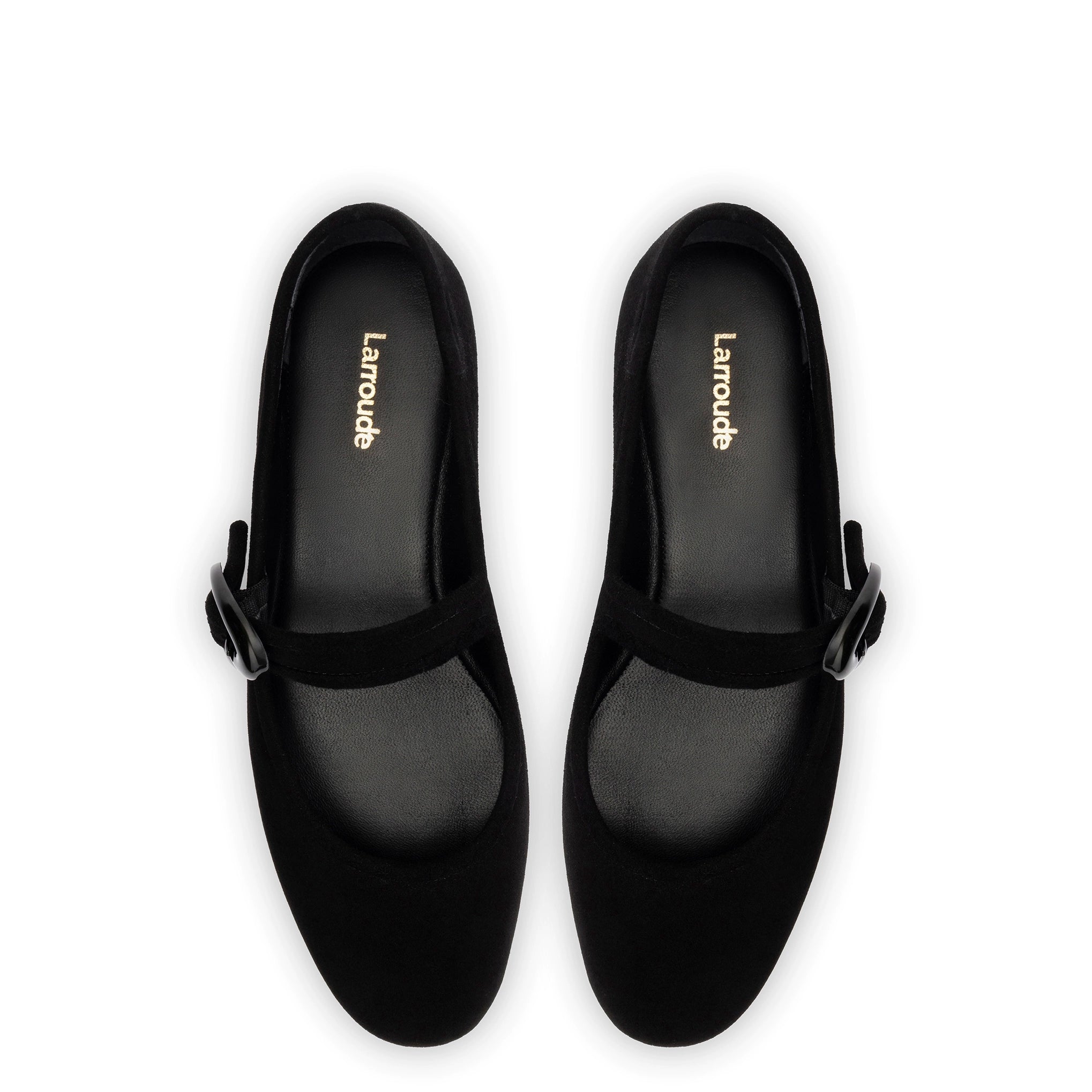 Verona Ballet Flat In Black Suede