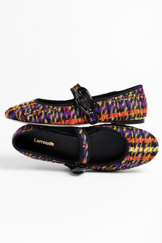 Verona Ballet Flat Multicolor Printed Tweed