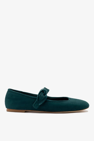 Verona Ballet Flat Deepsea Velvet Ballet Larroudé
